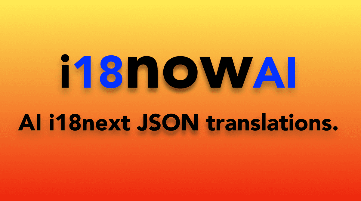 AI i18next JSON translations